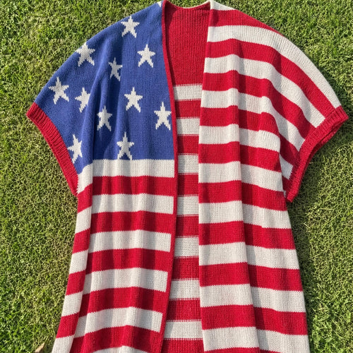 USA Short Sleeved Cardigan